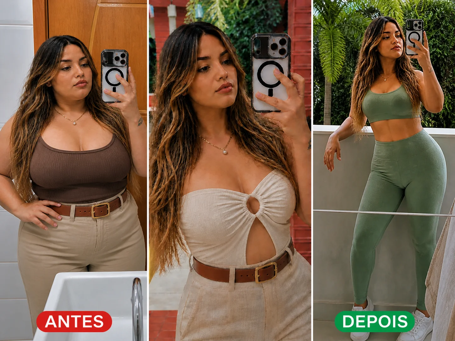 Antes e Depois Thais Silva